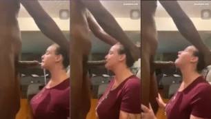 Mujer traviesa que paga una mamada en una gran polla y manchando con disfrute