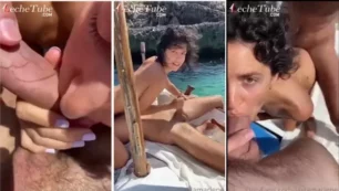 Esposa insaciable en barco con dos miembros para complacer y un encuentro sexual intenso