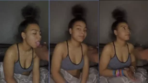 La niña apareció en la red recibiendo un trato caliente del niño