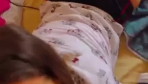 Annicpn termina su felación con un pene en la boca