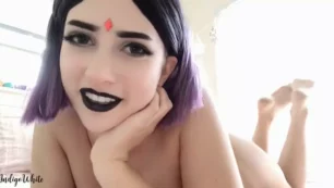 Indigo Blanco masturbación pornográfica, Teen Titans Raven vídeo