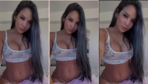 ¡Sensualidad lisbetoficial de desperdicio en bragas blancas impresionantes