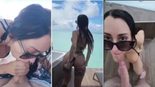 Video XXX de Karen Calab en una residencia junto al mar