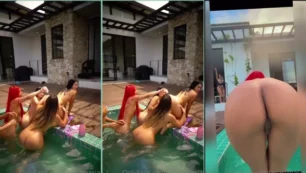 Anastasia y sus amigos desnudos se divierten y se rindieran a la pasión