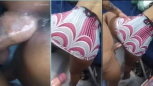 Ella acepta ser grabada mientras tiene relaciones íntimas en cuatro patas, pero se cubre el rostro