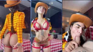 Jois Ramírez hizo un placer especial para el afortunado con una mamada