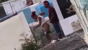 Los ciudadanos de la República Dominicana no se esperaban que alguien estuviera filmando en el camposanto