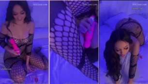 Tiene en su poder un vibrador potente y se masturba con gran pasión