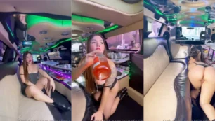 ¡Aline Faria lanzó un video picante de ella, toda desnuda en el auto