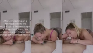 Boques caseros con una rubia deleitando mientras se muestra el gran culo