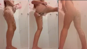 ¡Hubo una fuga de la giovana de Greco desnuda que se topó con el baño