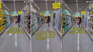 Jessica Minasian dando a ese pasado travieso en el mercado para hacer las compras