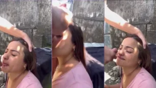 Se filtró video de la chica recibiendo una corrida en la cara