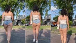 Video de Kah Kampa que muestra su privacidad de Bundinha con los pantalones cortos muy justos