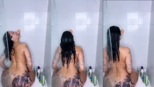 Amanda Souza se llevó la diversión a la ducha