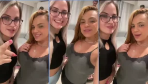 Iasmim Oliver está emocionado cuando está en compañía de amigos