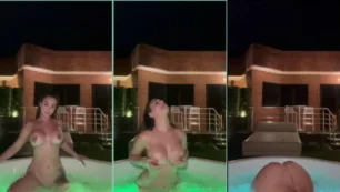 Iris Rodríguez en un video sin ropa en la bañera