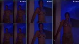 Karen Facundo, la sola fans musona, rockea con sus impresionantes bragas negras