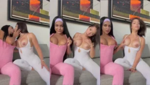 Ninfa traviesa mostrando sus pechos junto a su bella amiga
