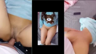 Ten sexo en casa con tu novia a cuatro patas en la cama