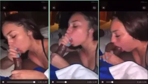 Vídeo para adultos de Ash Kash tragando un pene negro